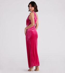 Style 05002-7128 Windsor Pink Size 0 Floor Length Summer Sorority Formal Side slit Dress on Queenly