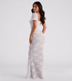 Style 05002-6975 Windsor White Size 16 Mermaid Dress on Queenly
