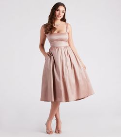 Style 05001-1451 Windsor Gold Size 0 Wedding Guest Tall Height Prom Cocktail Dress on Queenly