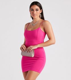Style 05103-4936 Windsor Hot Pink Size 4 Homecoming Cocktail Dress on Queenly