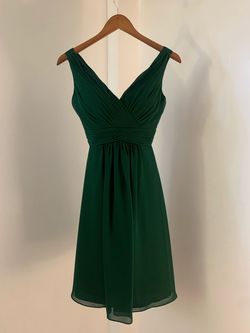 Christina Wu Green Size 0 Floor Length A-line Dress on Queenly