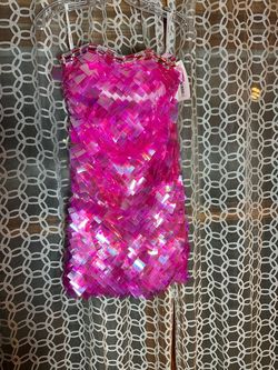 Jovani Pink Size 4 Pageant Summer Euphoria Sorority Rush Cocktail Dress on Queenly