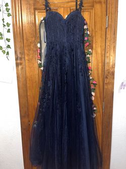 Blue Size 2 Train Dress on Queenly