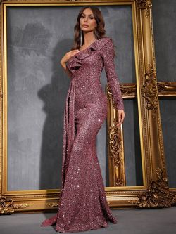 Style FSWD0402 Faeriesty Pink Size 8 Pageant Jewelled Floor Length Straight Dress on Queenly