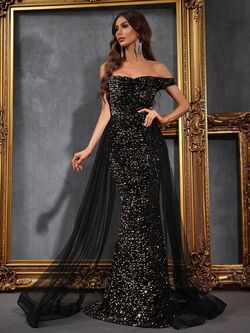 Style FSWD0478 Faeriesty Gold Size 4 Fswd0478 Sequined Nightclub Sequin Mermaid Dress on Queenly