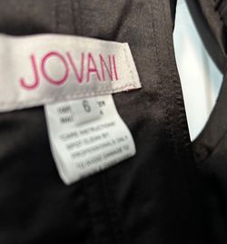 Jovani Black Tie Size 6 A-line Dress on Queenly