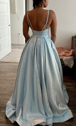 Sherri Hill Blue Size 4 Floor Length Prom 50 Off Ball gown on Queenly