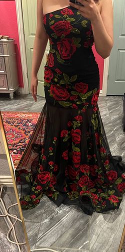 Sherri Hill Black Size 2 Floor Length Mermaid Dress on Queenly