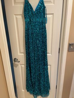 Mac Duggal Blue Size 0 Pageant Prom A-line Dress on Queenly