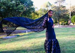 MYSTiiK Styles  Black Size 6 Sequin 50 Off Mermaid Dress on Queenly