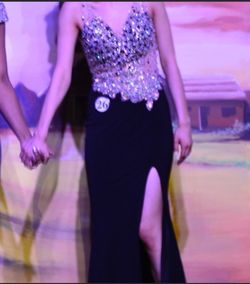 Jovani Black Size 0 Prom Sheer Medium Height Straight Dress on Queenly