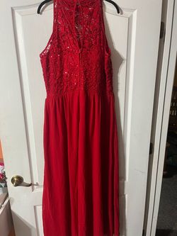 Speechless Red Size 20 Floor Length A-line Dress on Queenly