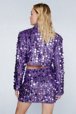 Nasty Gal Purple Size 4 Blazer 50 Off Free Shipping Midi Cocktail Dress on Queenly
