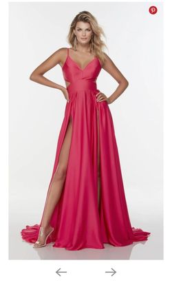 Alyce Paris Hot Pink Size 0 Sorority Formal Custom A-line Dress on Queenly