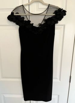 Joseph Ribkoff Black Size 4 Midi Cocktail Dress on Queenly