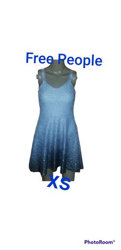 Free People  Silver Size 2 Euphoria Ombre Cocktail Dress on Queenly
