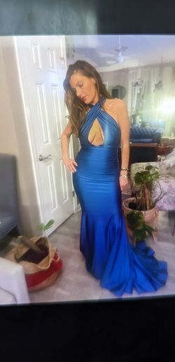 Yes Blue Size 2 50 Off Black Tie Pageant Ball gown on Queenly