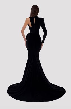 Style AD5008 Albina Dyla Black Size 20 Train Tall Height Side slit Dress on Queenly