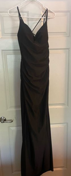 Dancing Queen Black Size 4 Prom Side slit Dress on Queenly