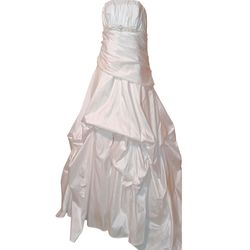 Mary's Bridal Import White Size 20 Side Slit 50 Off Ball gown on Queenly