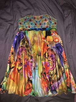 Sherri Hill Multicolor Size 0 Euphoria Midi Cocktail Dress on Queenly