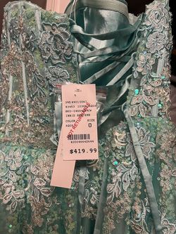 Style -1 Camille La Vie Green Size 0 Sequin Ball gown on Queenly