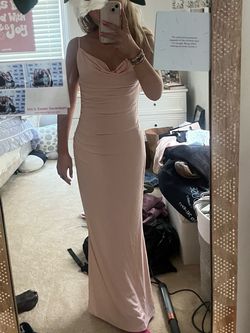 katie may Light Pink Size 0 Prom Military Straight Dress on Queenly