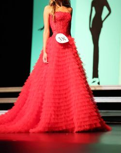 Sherri Hill Red Size 00 Floor Length Side Slit Black Tie Ball gown on Queenly
