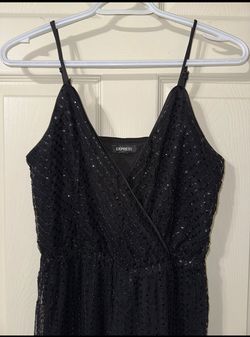 Express Black Size 4 Floor Length Jumpsuit Dress on Queenly