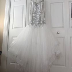 Mac Duggal White Size 2 Strapless 50 Off Mermaid Dress on Queenly