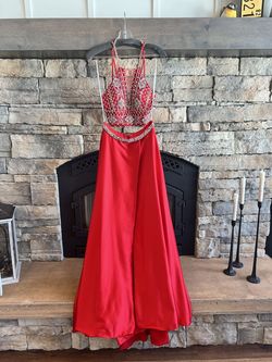Rachel Allen  Red Size 4 Prom Floor Length Straight Dress on Queenly