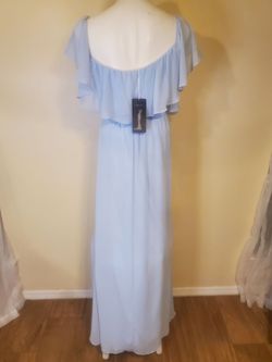 Ever Pretty  Blue Size 12 Cap Sleeve 50 Off Prom Ball gown on Queenly