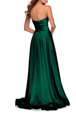 La Femme Green Size 0 Strapless Black Tie Ball gown on Queenly