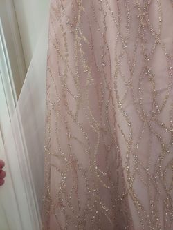 Galina Signature  Pink Size 16 Sequin Pattern Rose Gold A-line Dress on Queenly
