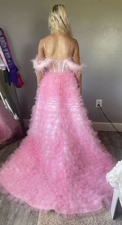 Sherri Hill Pink Size 2 Black Tie Pageant Prom Ball gown on Queenly