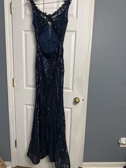 Camille La Vie Blue Size 6 50 Off Navy Homecoming Straight Dress on Queenly