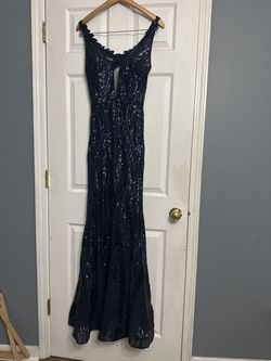 Camille La Vie Blue Size 6 50 Off Prom Straight Dress on Queenly