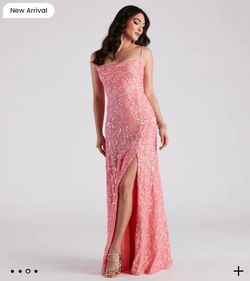 Windsor Pink Size 8 Prom Pageant Side slit Dress on Queenly