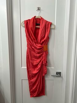 AllSaints Red Size 4 Euphoria Midi Cocktail Dress on Queenly