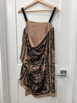 BCBG Nude Size 0 Midi Euphoria Cocktail Dress on Queenly