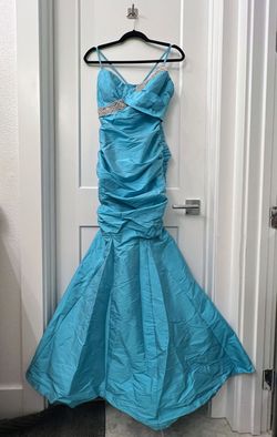 Nicole Bakti Blue Size 4 50 Off Prom Jewelled Mermaid Dress on Queenly