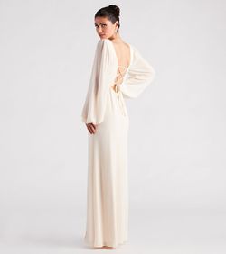 Style 05002-2933 Windsor White Size 0 Jersey Engagement Tulle Party Side slit Dress on Queenly