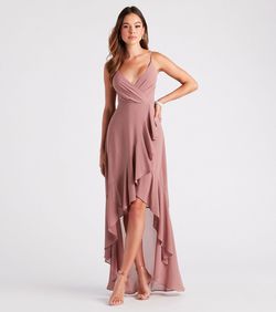 Ella high low formal hotsell wrap dress