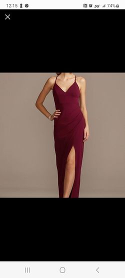 EMERALD SUNDAE Red Size 12 Side slit Dress on Queenly