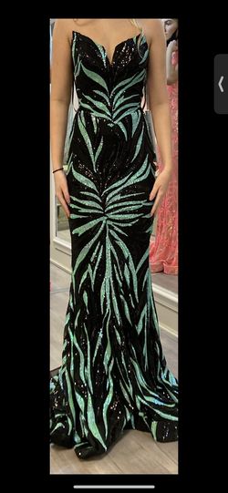 Style PS22538 Portia and Scarlett Black Tie Size 2 Straight Dress on Queenly