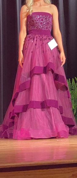 Mac Duggal Purple Size 0 Floor Length Ball gown on Queenly
