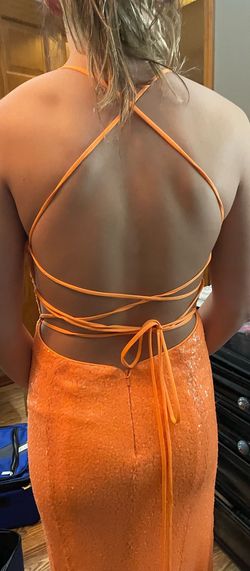 Alyce Paris Orange Size 4 Prom Straight Dress on Queenly