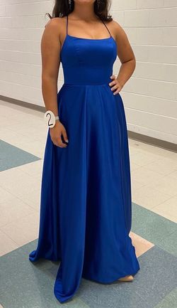 B. Darlin Blue Size 6 Prom Ball gown on Queenly