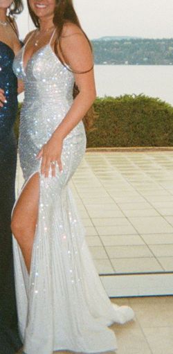 Sherri Hill White Size 6 Floor Length Prom Mermaid Dress on Queenly
