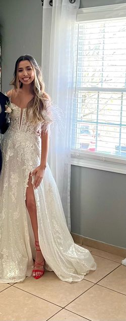 Sherri Hill White Size 2 Floor Length Ball gown on Queenly